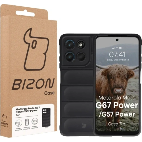 Pancerne etui Bizon Case Tur do Motorola Moto G57 Power / G67 Power czarne