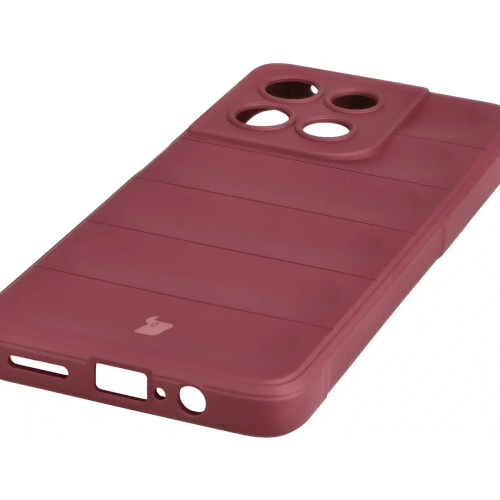 Pancerne etui Bizon Case Tur do Motorola Moto G57 Power / G67 Power burgundowe