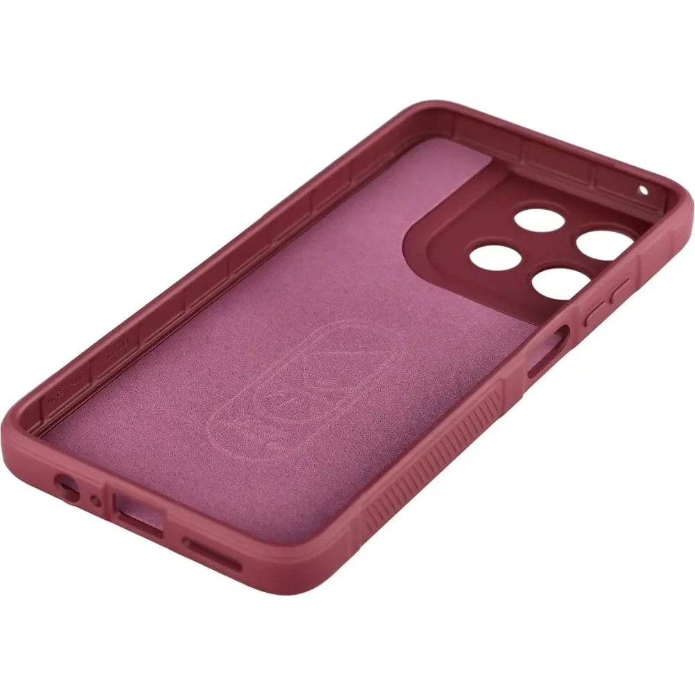 Pancerne etui Bizon Case Tur do Motorola Moto G57 Power / G67 Power burgundowe