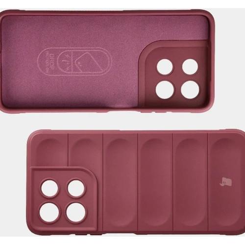 Pancerne etui Bizon Case Tur do Motorola Moto G57 Power / G67 Power burgundowe