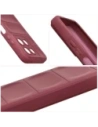 Pancerne etui Bizon Case Tur do Motorola Moto G57 Power / G67 Power burgundowe