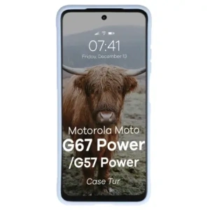 Pancerne etui Bizon Case Tur do Motorola Moto G57 Power / G67 Power jasnoniebieskie