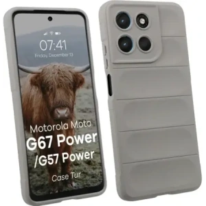 Pancerne etui Bizon Case Tur do Motorola Moto G57 Power / G67 Power jasnoszare