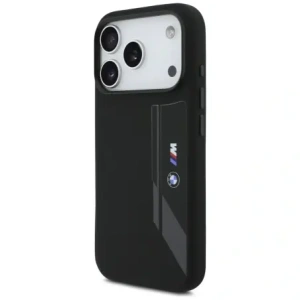 Etui BMW M Silicon Vertical Logo MagSafe do Apple iPhone 17 Pro czarny