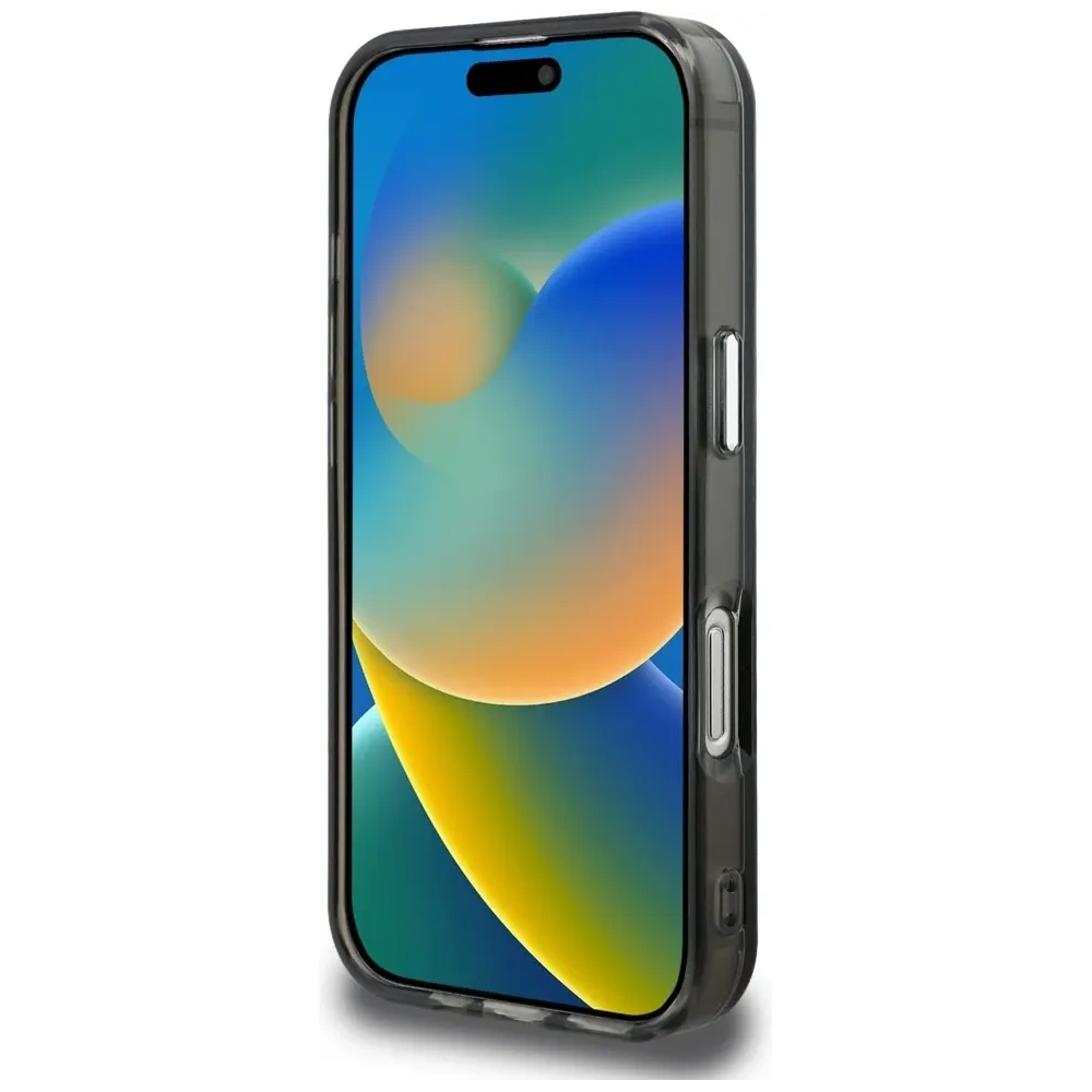 Etui Karl Lagerfeld IML Aquarelle Choupette & Logo do Apple iPhone 16 Pro czarny