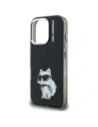 Etui Karl Lagerfeld IML Aquarelle Choupette & Logo do Apple iPhone 16 Pro czarny