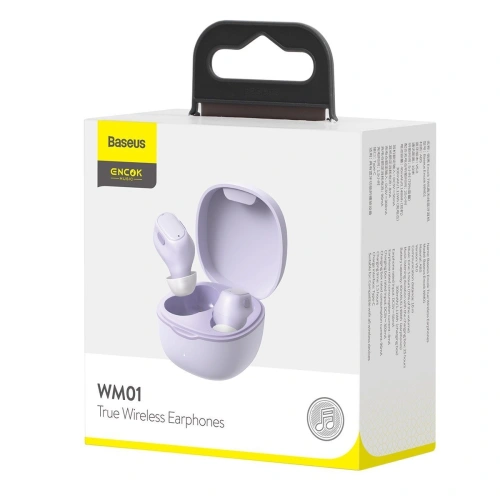 Kup Căști wireless Baseus Encok WM01, Bluetooth 5.0 (mov) - BSU1637VIO - {ean13} - Sklep Home Screen