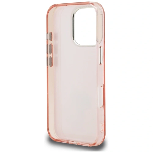 Etui Karl Lagerfeld IML Aquarelle Choupette & Logo do Apple iPhone 16 Pro różowy