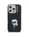 Etui Karl Lagerfeld IML Aquarelle Karl & Logo MagSafe do Apple iPhone 16 Pro czarny