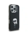 Etui Karl Lagerfeld IML Aquarelle Karl & Logo MagSafe do Apple iPhone 16 Pro czarny