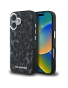 Etui Karl Lagerfeld IML Leopard Pattern MagSafe do Apple iPhone 16 czarny
