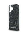 Etui Karl Lagerfeld IML Leopard Pattern MagSafe do Apple iPhone 16 czarny