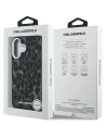 Etui Karl Lagerfeld IML Leopard Pattern MagSafe do Apple iPhone 16 czarny