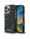 Etui Karl Lagerfeld IML Leopard Pattern MagSafe do Apple iPhone 16 Pro czarny