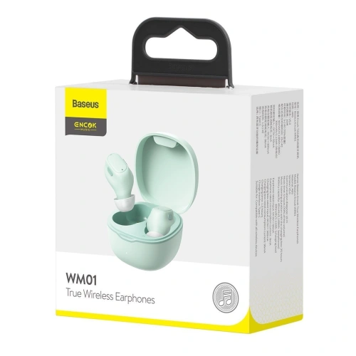 Buy Wireless headphones Baseus Encok W04 TWS, Bluetooth 5.0 (green) - BSU1638GRN - {ean13} - Home Screen Store Europe