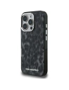 Etui Karl Lagerfeld IML Leopard Pattern MagSafe do Apple iPhone 16 Pro czarny
