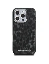Etui Karl Lagerfeld IML Leopard Pattern MagSafe do Apple iPhone 16 Pro czarny