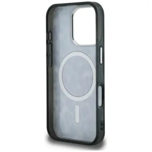 Etui Karl Lagerfeld IML Leopard Pattern MagSafe do Apple iPhone 16 Pro czarny