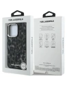 Etui Karl Lagerfeld IML Leopard Pattern MagSafe do Apple iPhone 16 Pro czarny