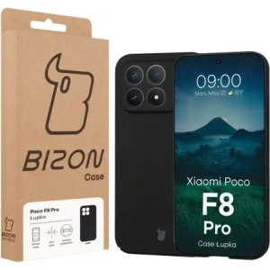 Etui Bizon Case Łupka do Xiaomi POCO F8 Pro czarne