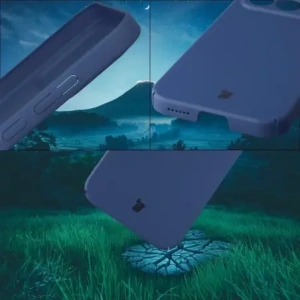 Etui Bizon Case Łupka do Xiaomi POCO F8 Pro niebieskie