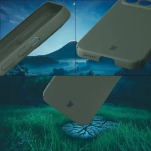 Etui Bizon Case Łupka do Xiaomi POCO F8 Pro zielone