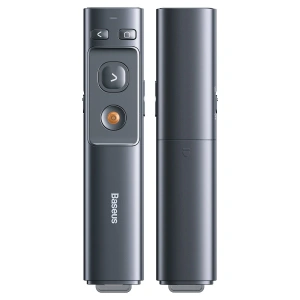 Buy Baseus Orange Dot Multifunctionale remote control for presentation, with a laser pointer - gray - BSU1639GRY - {ean13} - Home Screen Store Europe