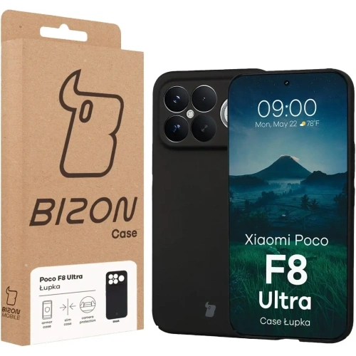 Etui Bizon Case Łupka do Xiaomi POCO F8 Ultra czarne