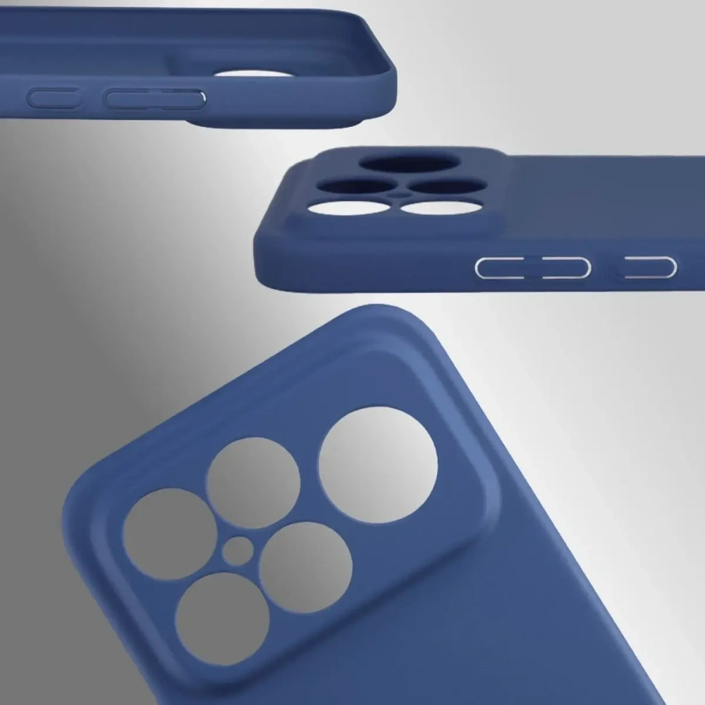 Etui Bizon Case Łupka do Xiaomi POCO F8 Ultra niebieskie