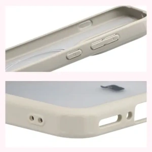 Etui z pierścieniem magnetycznym Bizon Case MatteO do Oppo Find X9 przydymione-beżowe