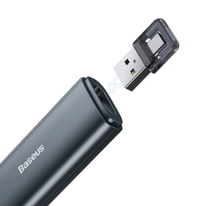 Kup Baseus Multifunktions-Fernbedienung Orange Dot für Präsentationen, mit Laserpointer, ohne Batterien (grau) - BSU1639GRY - {ean13} - Sklep Home Screen