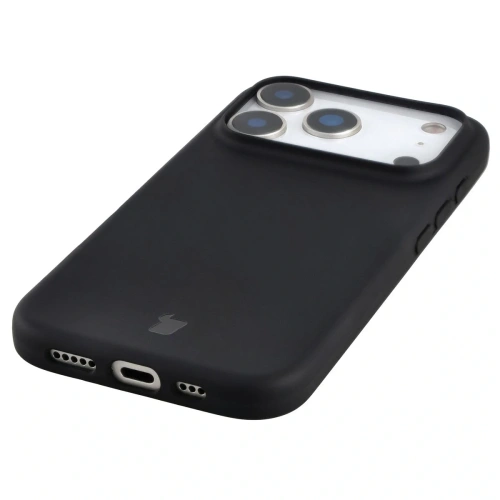 Etui z recyklingu Bizon Case ReLeaf do Apple iPhone 17 Pro czarne