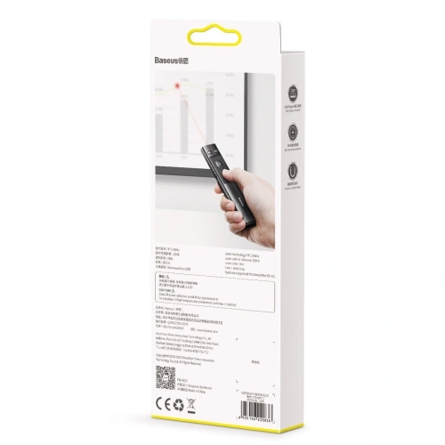 Kup Baseus Multifunktions-Fernbedienung Orange Dot für Präsentationen, mit Laserpointer, ohne Batterien (grau) - BSU1639GRY - {ean13} - Sklep Home Screen