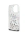 Etui Karl Lagerfeld Liquid Glitter Choupette Logo do Apple iPhone 16 Pro Max przezroczysty