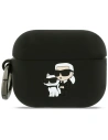 Etui Karl Lagerfeld Silicone Karl&Chaupette Head 3D do AirPods Pro 3 czarny