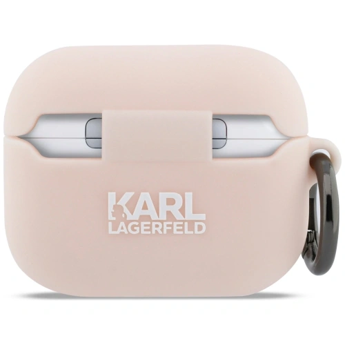 Etui Karl Lagerfeld Silicone Chaupette Head 3D do Apple AirPods Pro 3 różowy