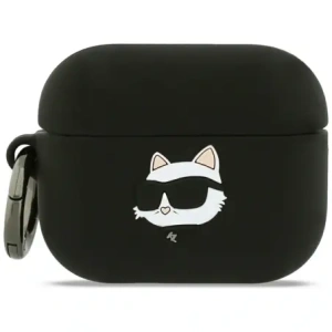 Etui Karl Lagerfeld Silicone Choupette Head 3D do Apple AirPods Pro 3 czarny