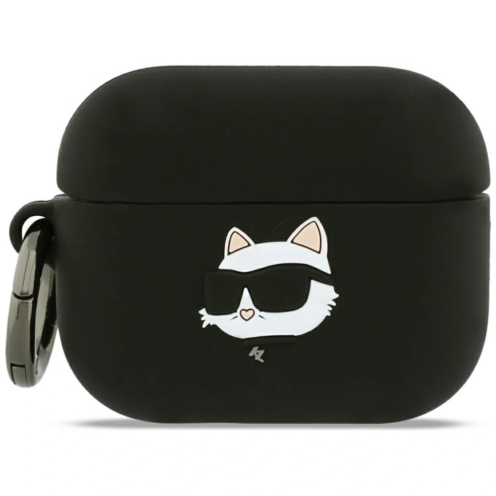 Etui Karl Lagerfeld Silicone Choupette Head 3D do Apple AirPods Pro 3 czarny