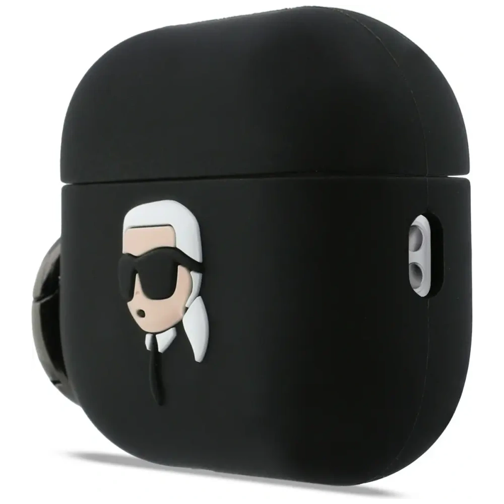 Etui Karl Lagerfeld Silicone Karl Head 3D do Apple AirPods Pro 3 czarny