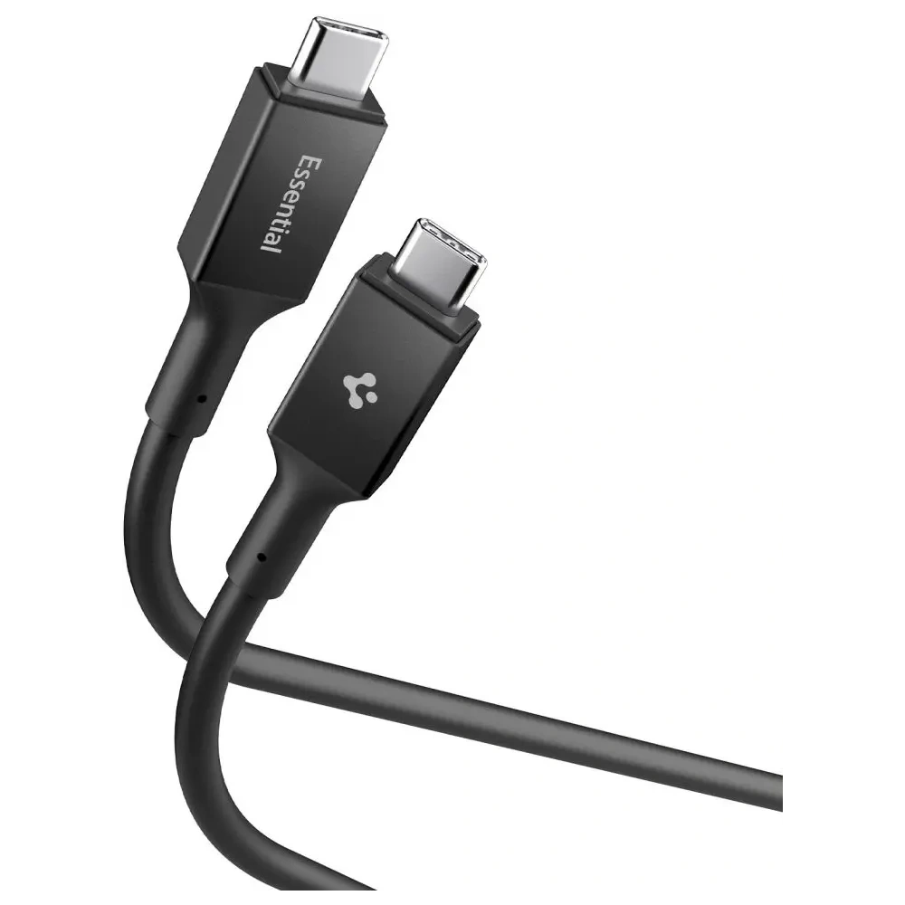 Kabel Spigen EB10020CC Essential USB-C Cable 100W 200cm Black