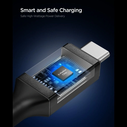 Kabel Spigen EB10020CC Essential USB-C Cable 100W 200cm Black