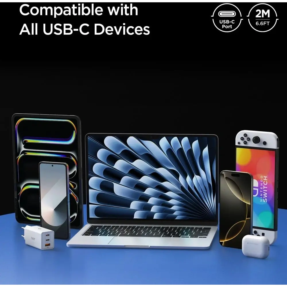 Kabel Spigen EB10020CC Essential USB-C Cable 100W 200cm Black