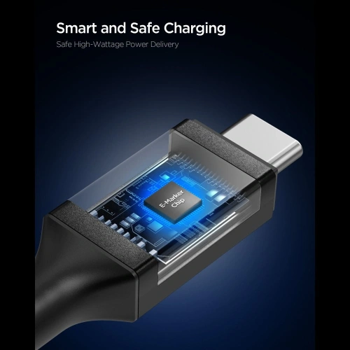 Kabel Spigen EB10010CC Essential USB-C Cable 100W 100cm Black