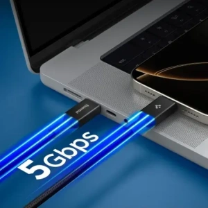 Kabel Spigen EB10010CC Essential USB-C Cable 100W 100cm Black