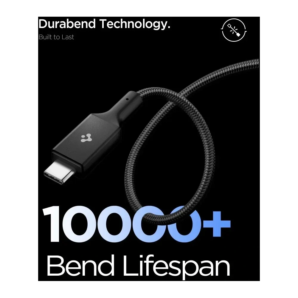 Kabel Spigen EB10010CC Essential USB-C Cable 100W 100cm Black