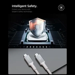 Kabel Spigen EB24012CC Essential USB-C Cable 240W 120cm White
