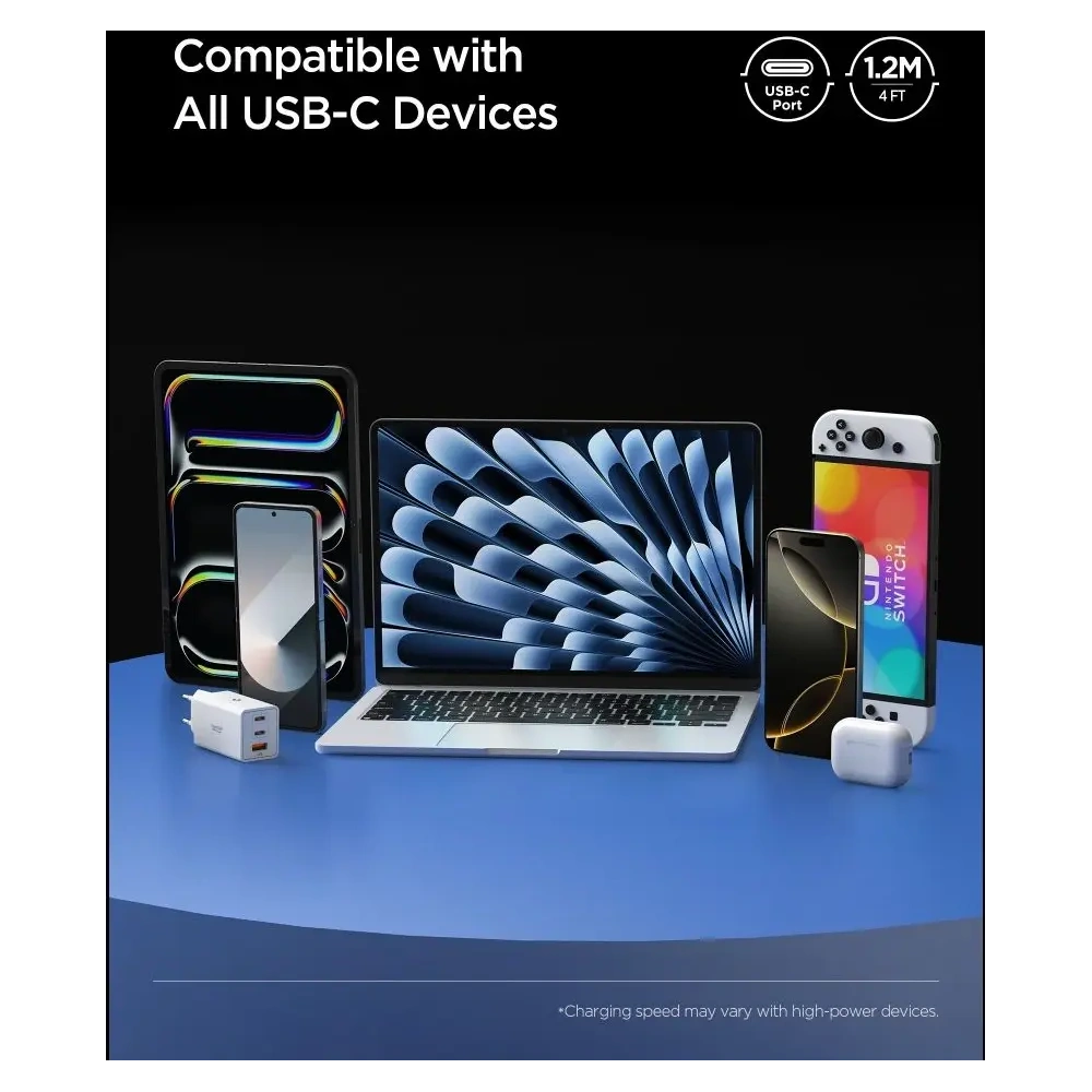 Kabel Spigen EB24012CC Essential USB-C Cable 240W 120cm White