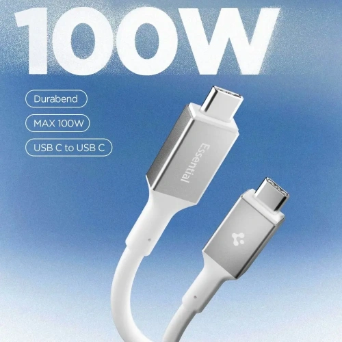 Kabel Spigen EB10020CC Essential USB-C Cable 100W 200cm White