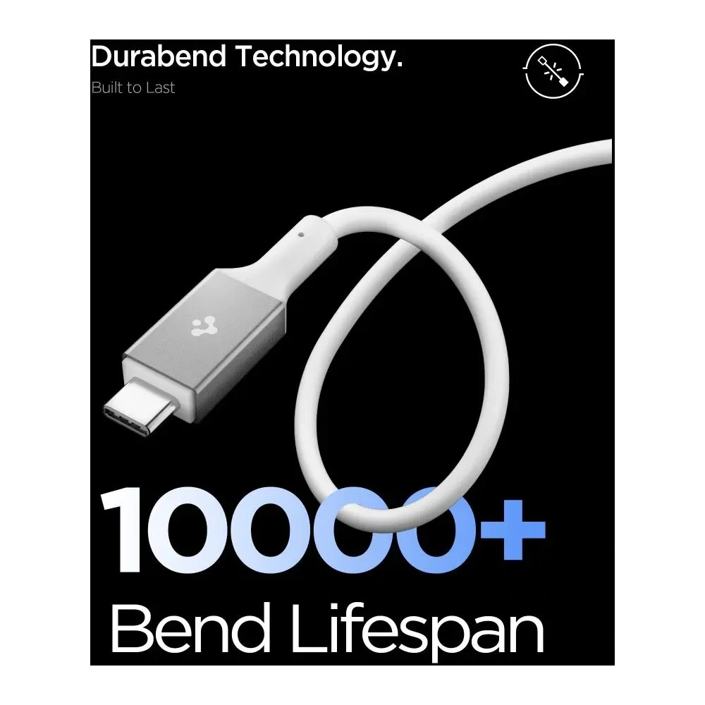 Kabel Spigen EB10020CC Essential USB-C Cable 100W 200cm White