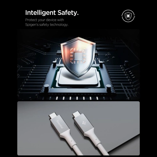 Kabel Spigen EB10020CC Essential USB-C Cable 100W 200cm White